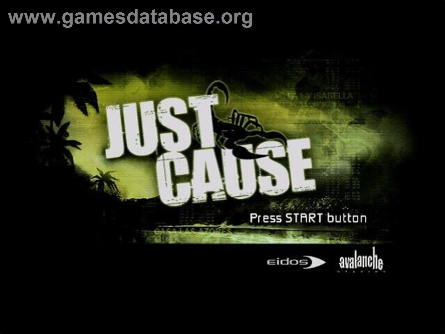 Just Cause - Sony Playstation 2 - Artwork - Title Screen
