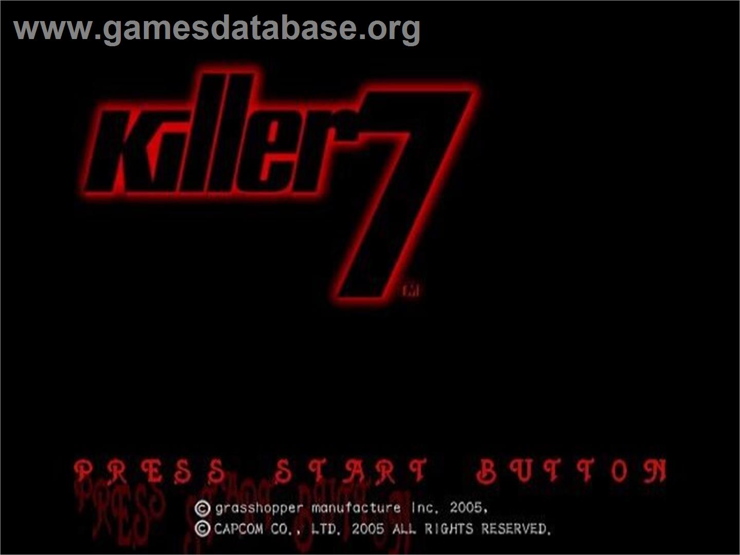 Killer 7 - Sony Playstation 2 - Artwork - Title Screen