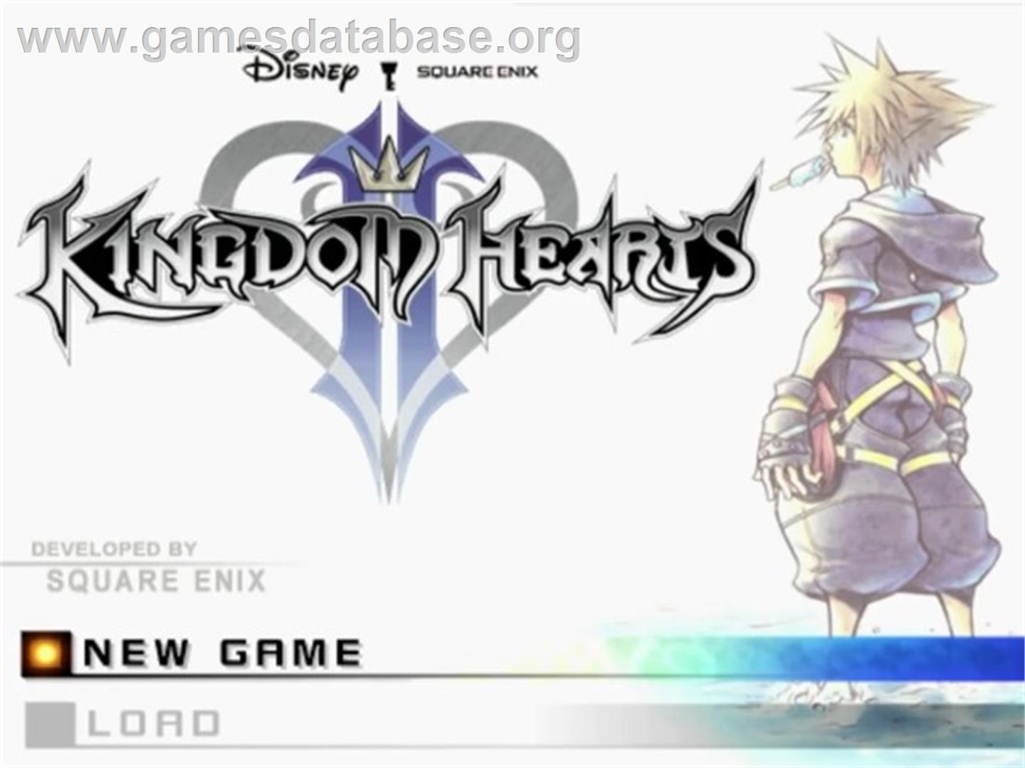 Kingdom Hearts 2 - Sony Playstation 2 - Artwork - Title Screen