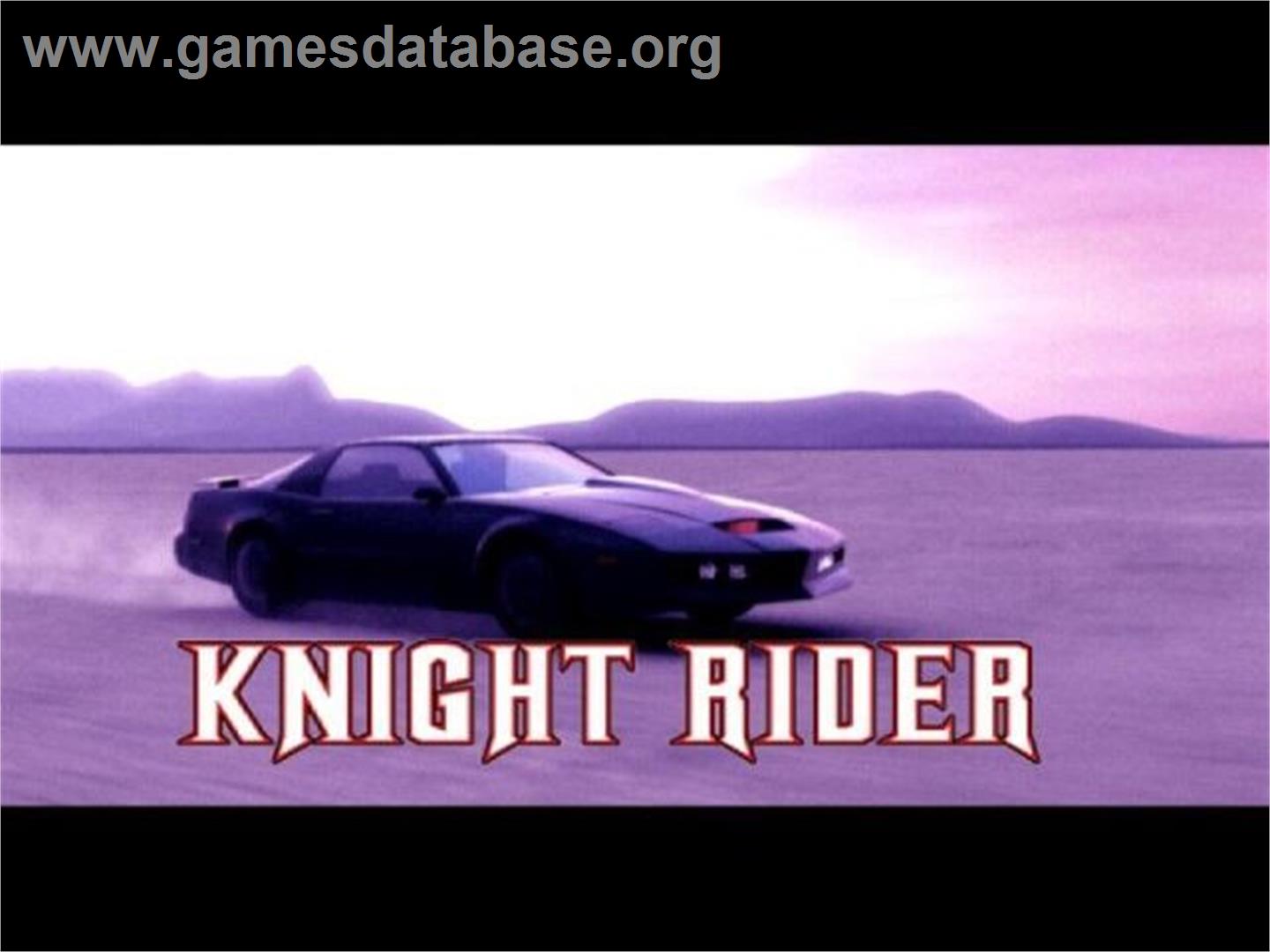 Knight Rider - The Game - Sony Playstation 2 - Artwork - Title Screen