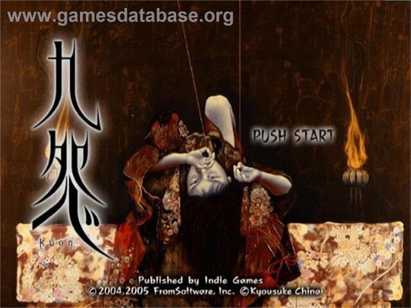 Kuon - Sony Playstation 2 - Artwork - Title Screen