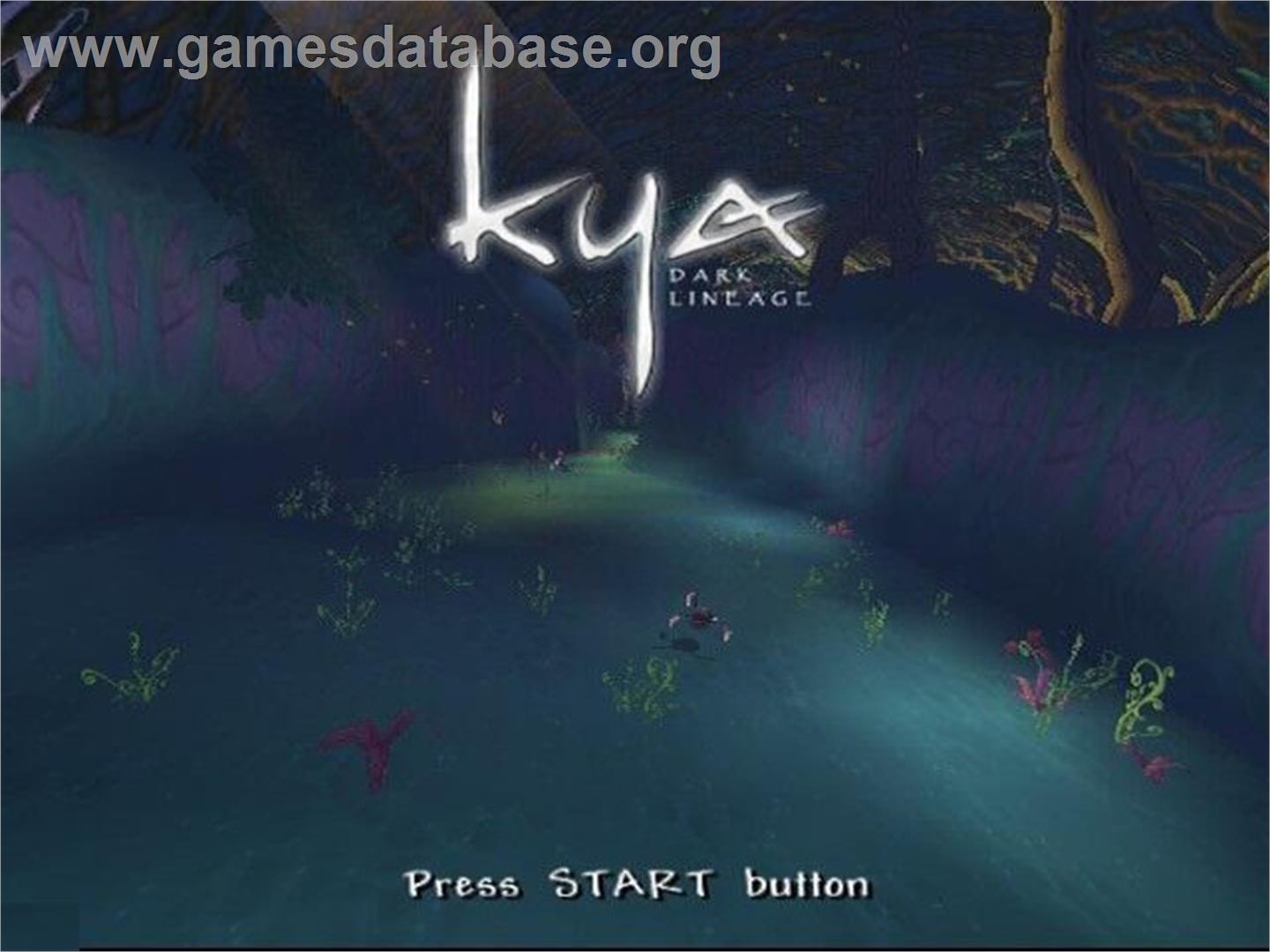 Kya - Dark Lineage - Sony Playstation 2 - Artwork - Title Screen