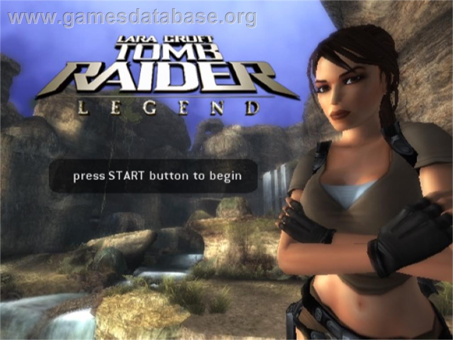 Lara Croft Tomb Raider - Legend - Sony Playstation 2 - Artwork - Title Screen