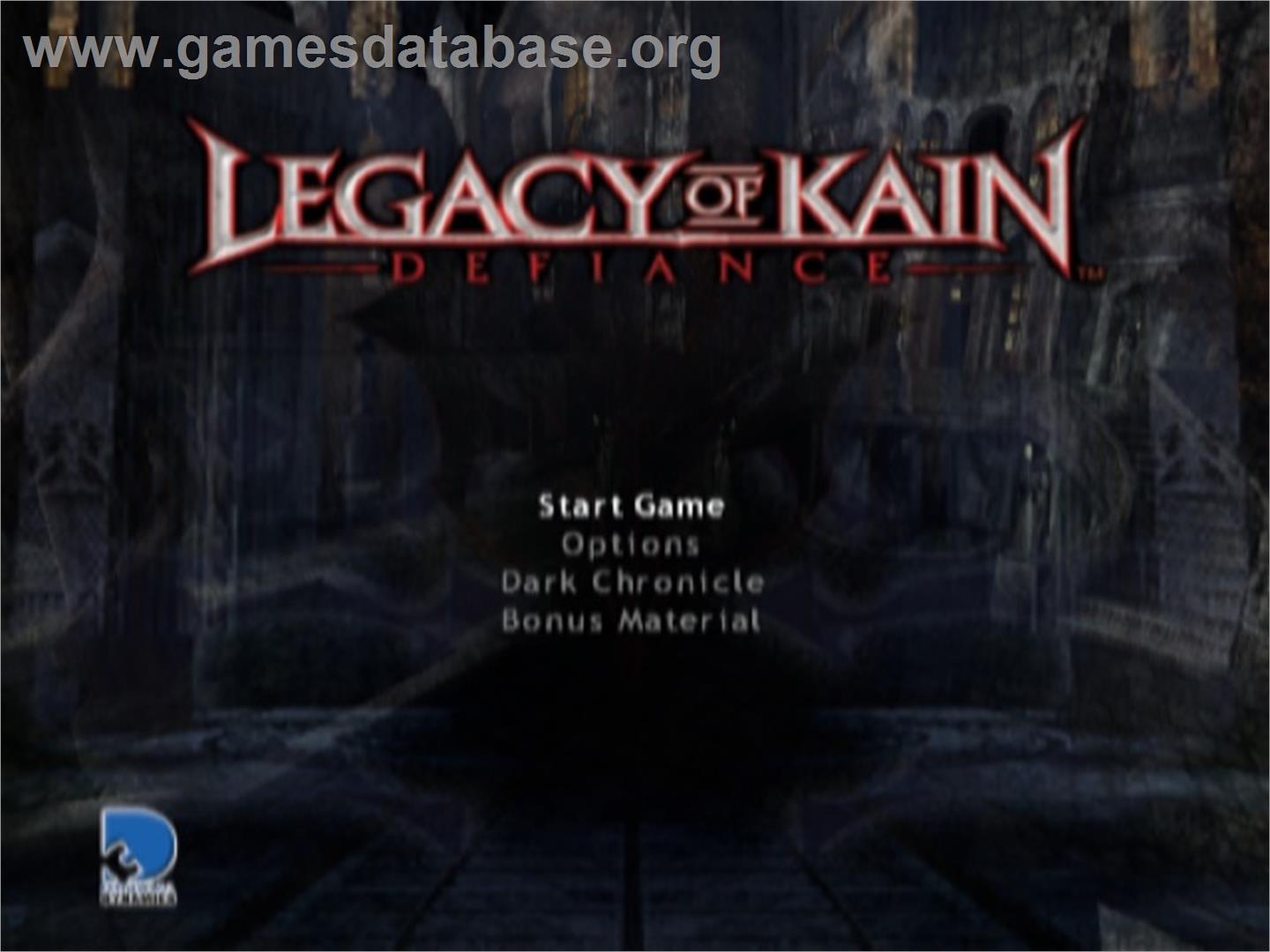 Legacy Of Kain - Defiance - Sony Playstation 2 - Artwork - Title Screen