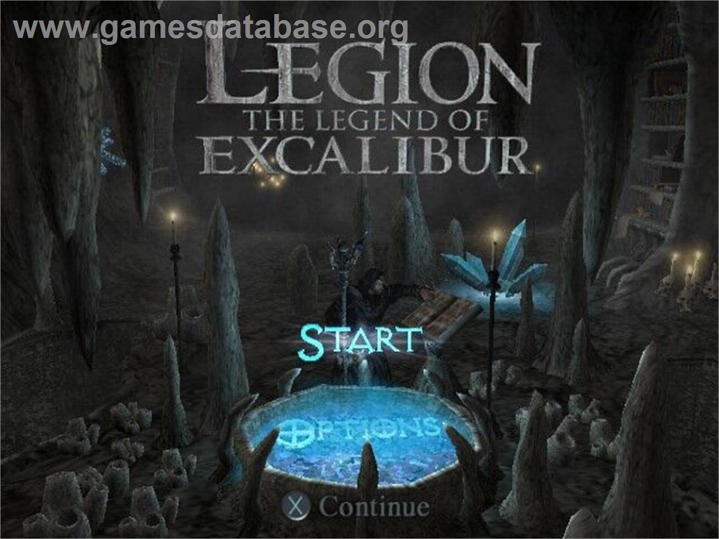 Legion - The Legend Of Excalibur - Sony Playstation 2 - Artwork - Title Screen