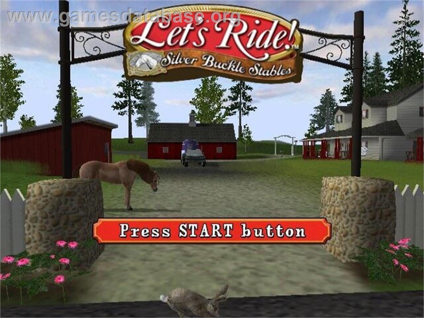 Let's Ride! Silver Buckle Stables - Sony Playstation 2 - Artwork - Title Screen