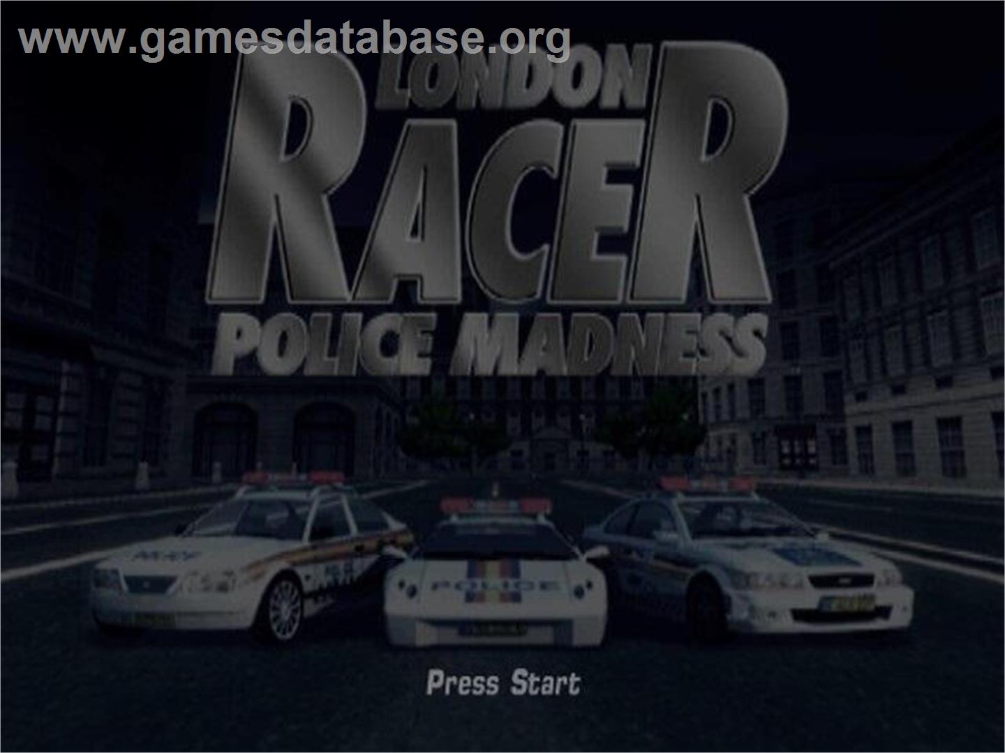 London Racer - Police Madness - Sony Playstation 2 - Artwork - Title Screen