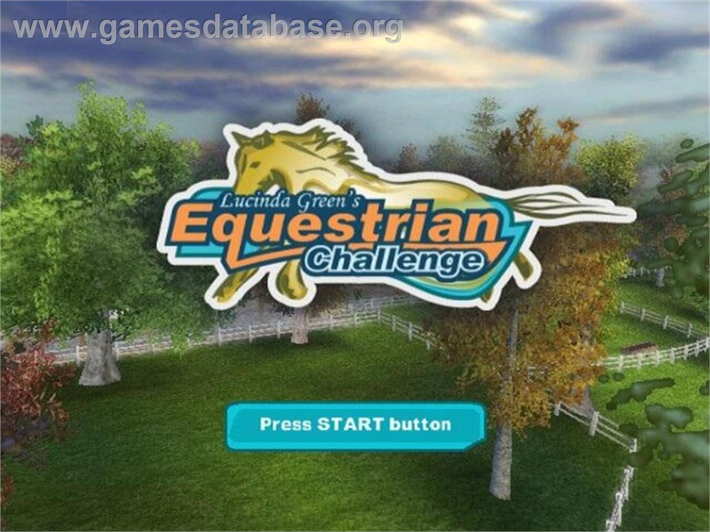 Lucinda Green's Equestrian Challenge - Sony Playstation 2 - Artwork - Title Screen