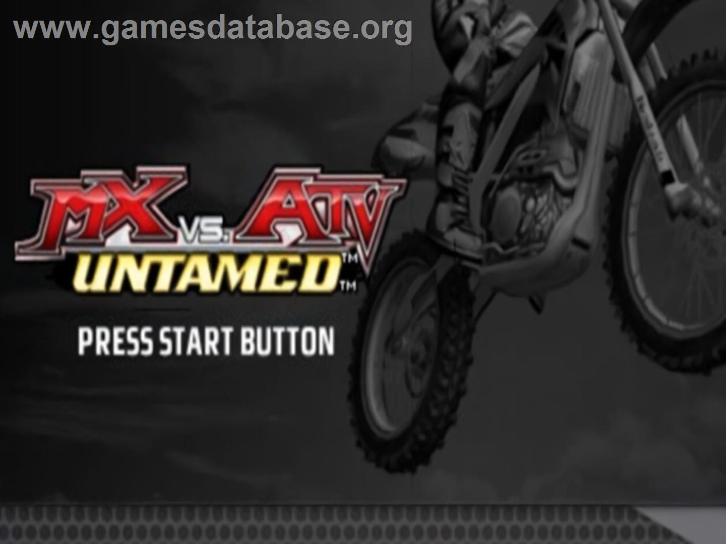 MX vs. ATV Untamed - Sony Playstation 2 - Artwork - Title Screen
