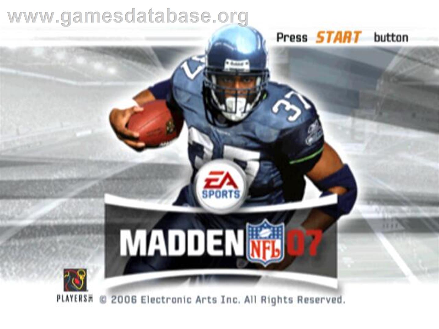 Madden Nfl 07 - Sony Playstation 2 - Artwork - Title Screen