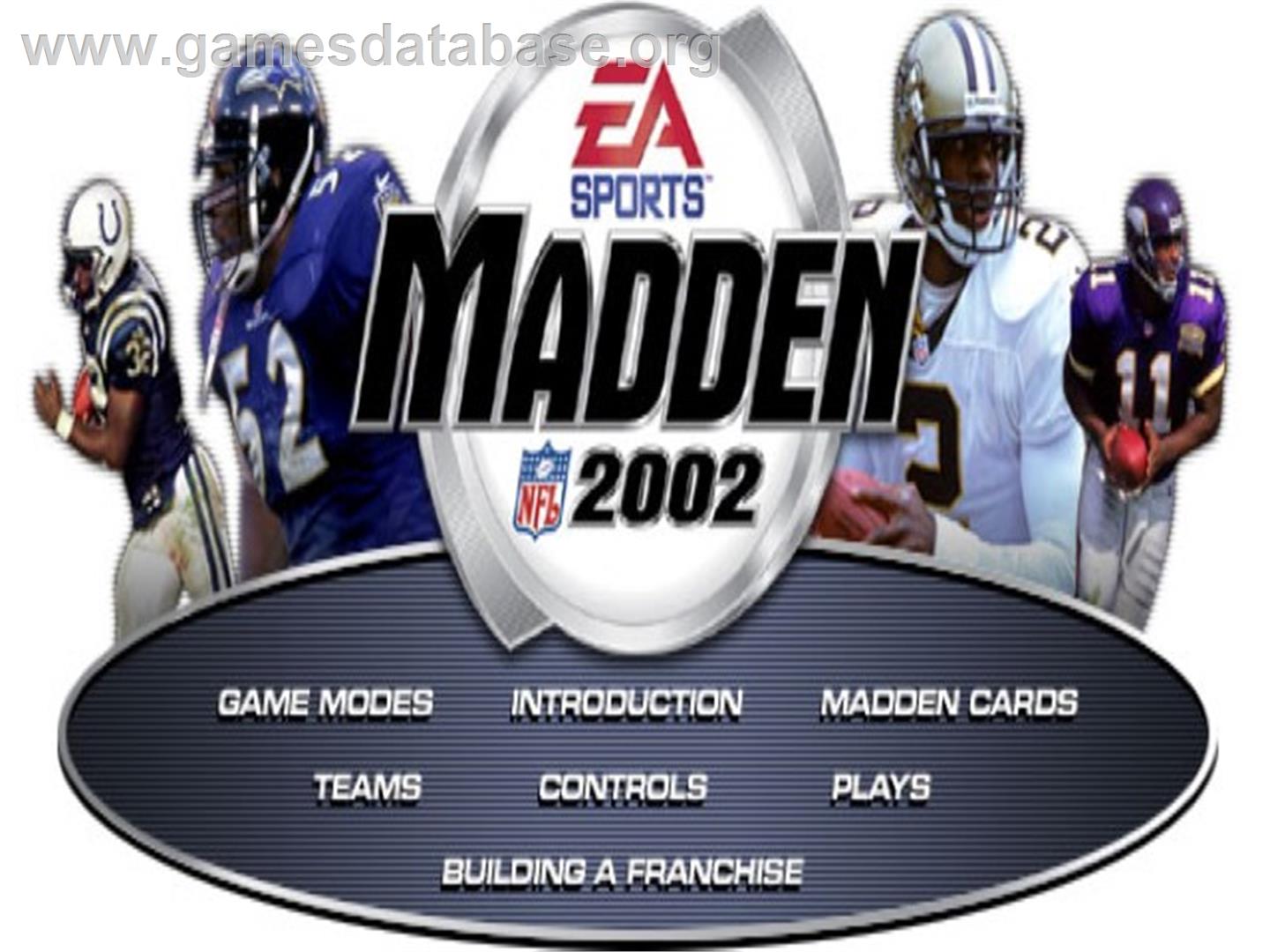 Madden Nfl 2002 - Sony Playstation 2 - Artwork - Title Screen