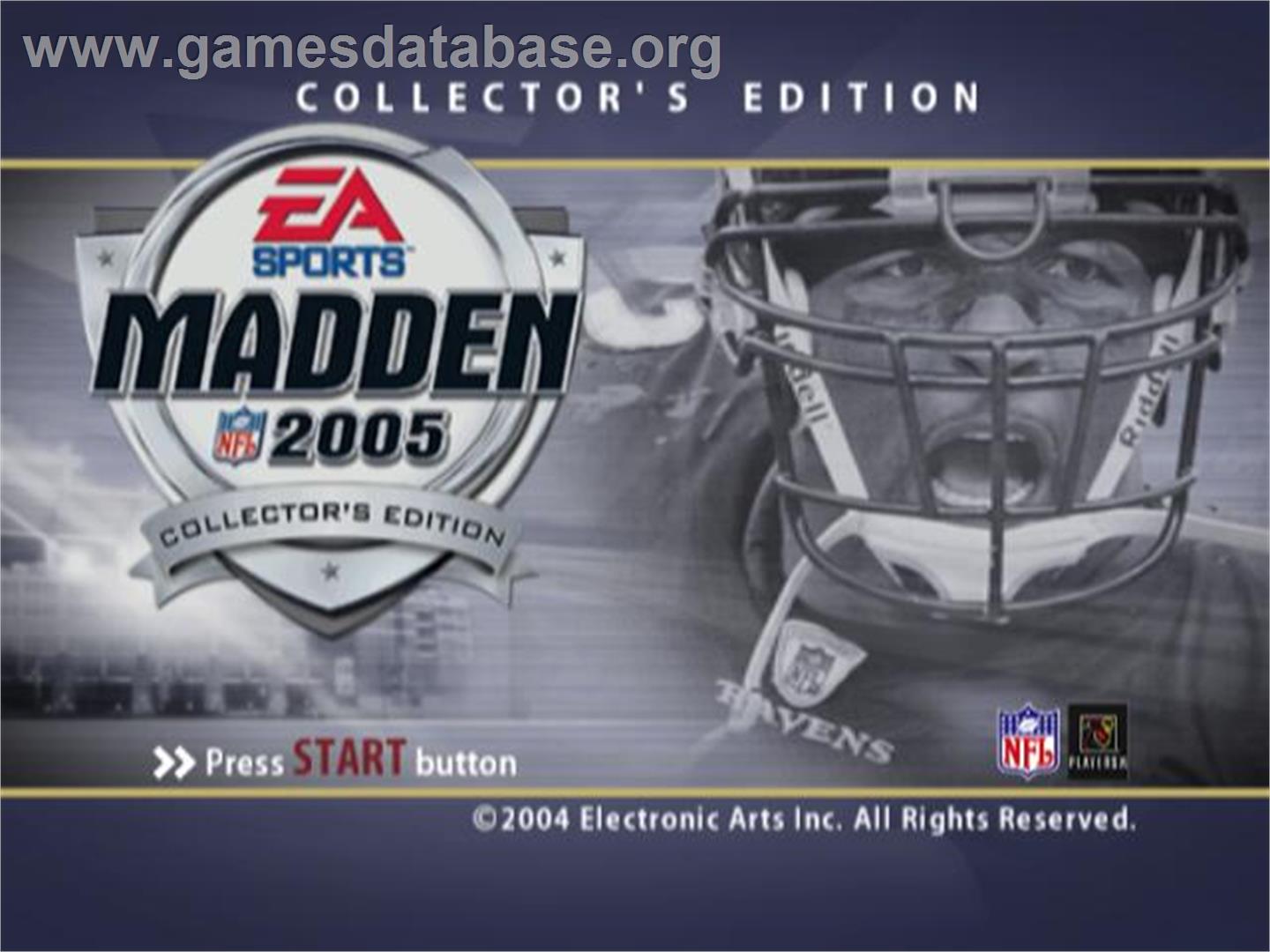 Madden Nfl 2005 - Sony Playstation 2 - Artwork - Title Screen