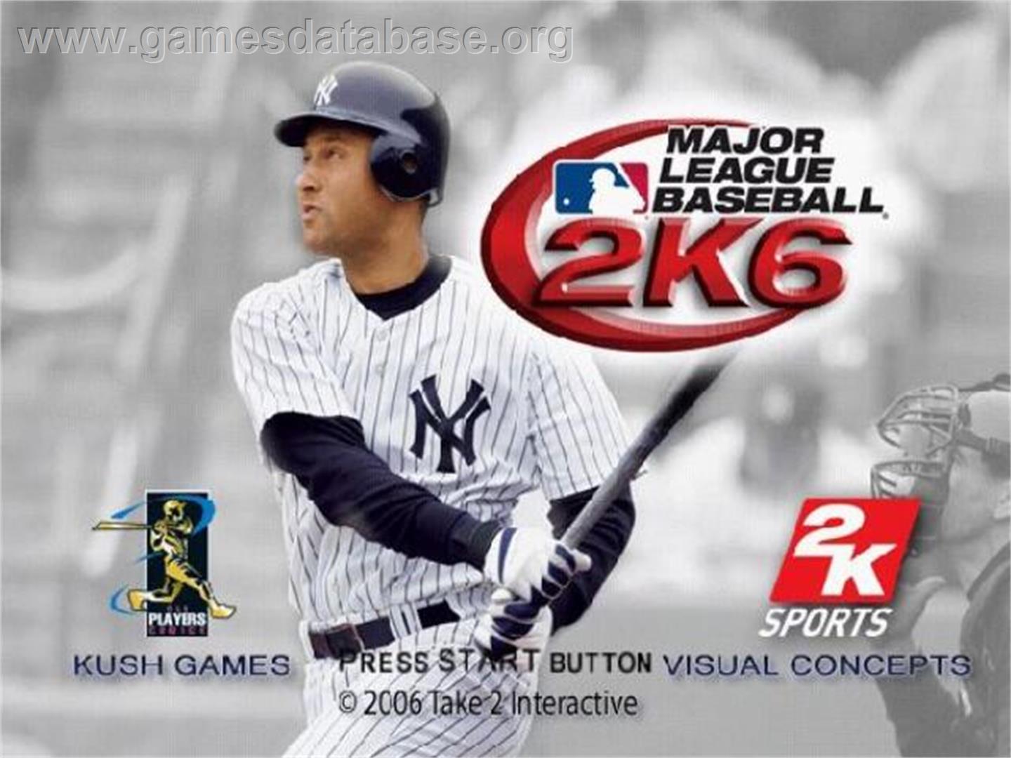 Major League Baseball 2k6 - Sony Playstation 2 - Artwork - Title Screen