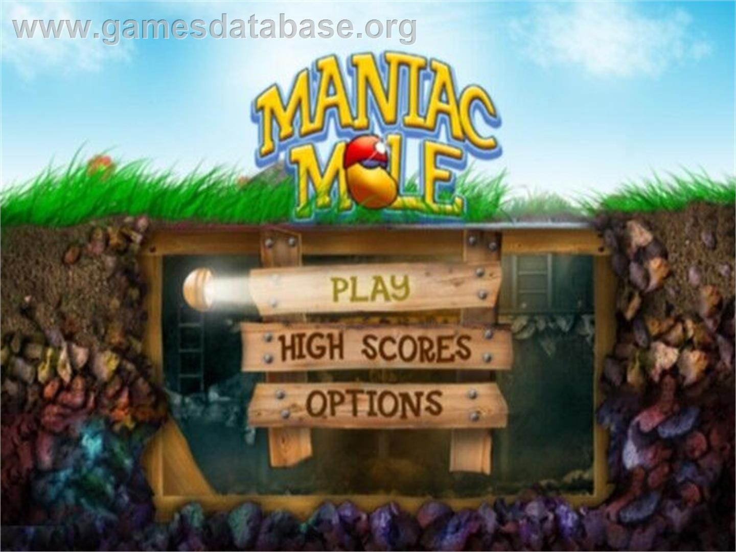 Maniac Mole - Sony Playstation 2 - Artwork - Title Screen