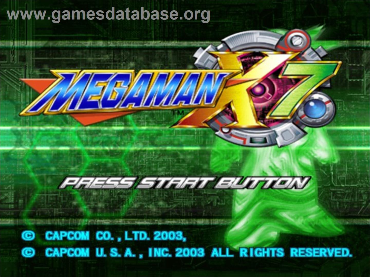 Mega Man X7 - Sony Playstation 2 - Artwork - Title Screen