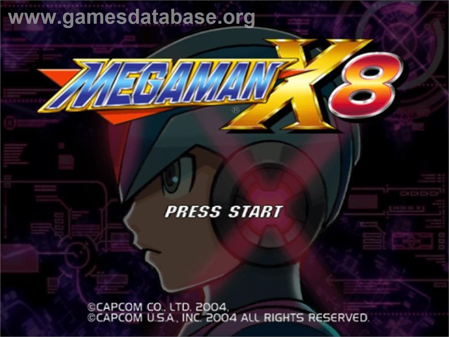 Mega Man X8 - Sony Playstation 2 - Artwork - Title Screen