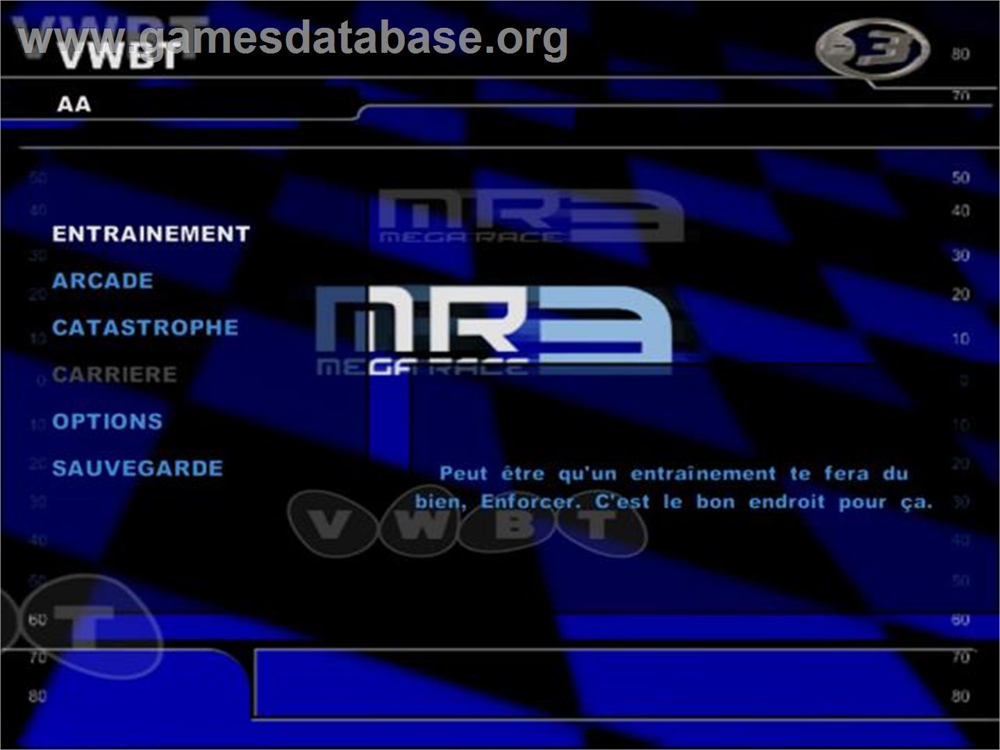 Megarace 3 - Sony Playstation 2 - Artwork - Title Screen