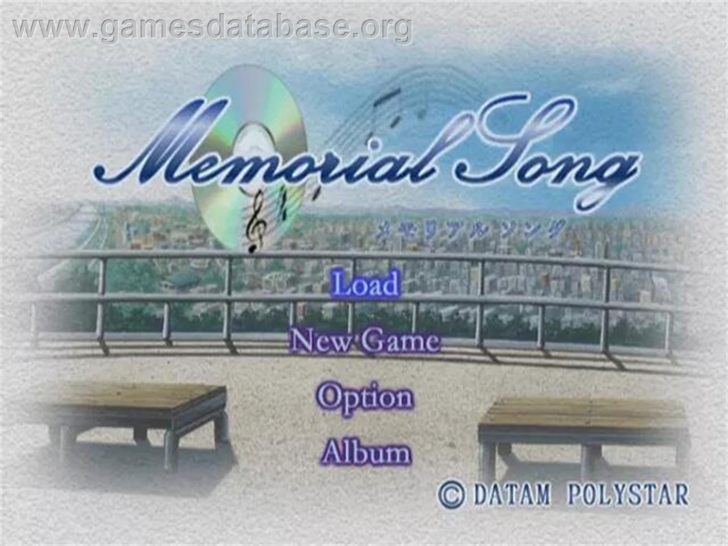 Memorial Song - Sony Playstation 2 - Artwork - Title Screen
