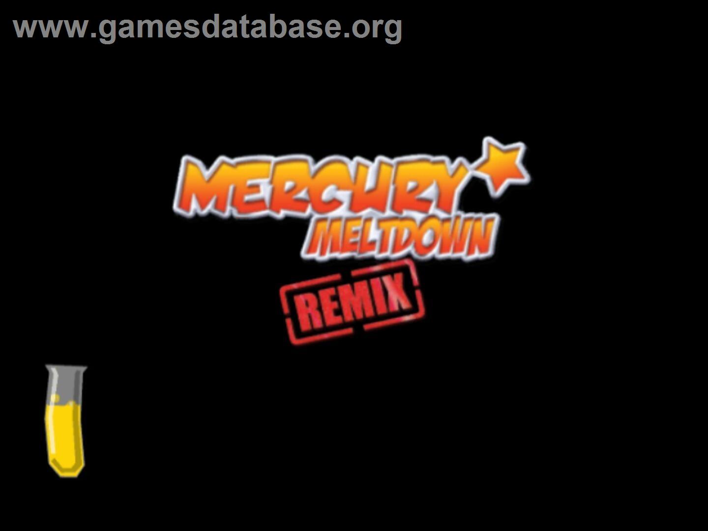 Mercury Meltdown Remix - Sony Playstation 2 - Artwork - Title Screen