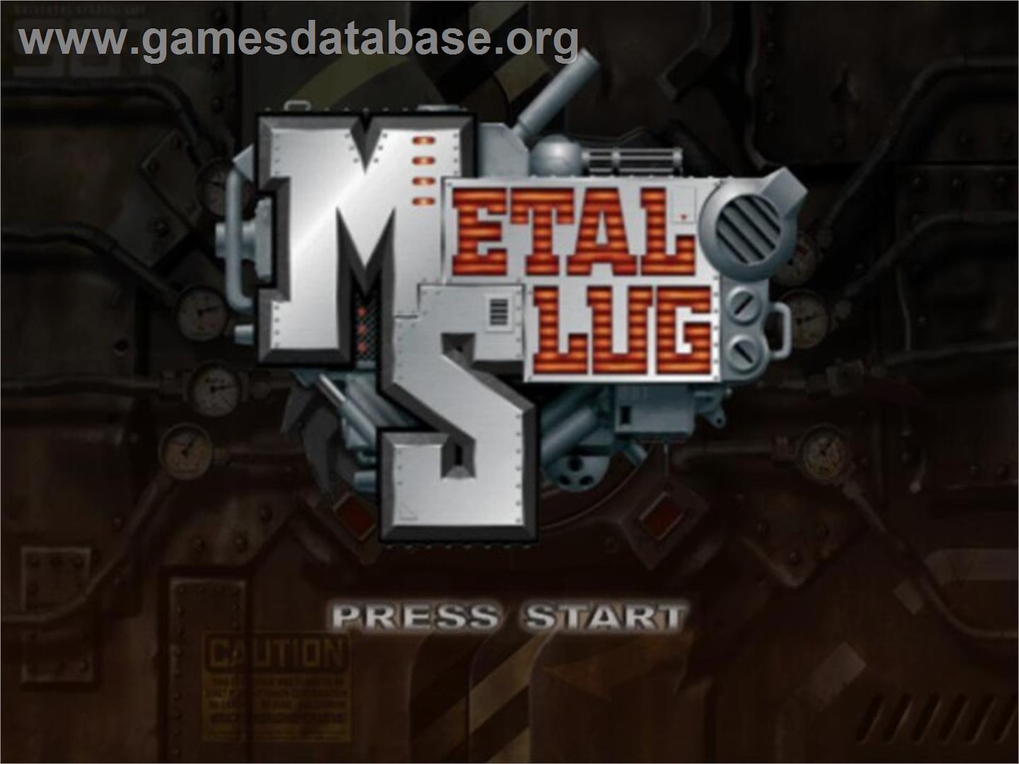 Metal Slug - Sony Playstation 2 - Artwork - Title Screen