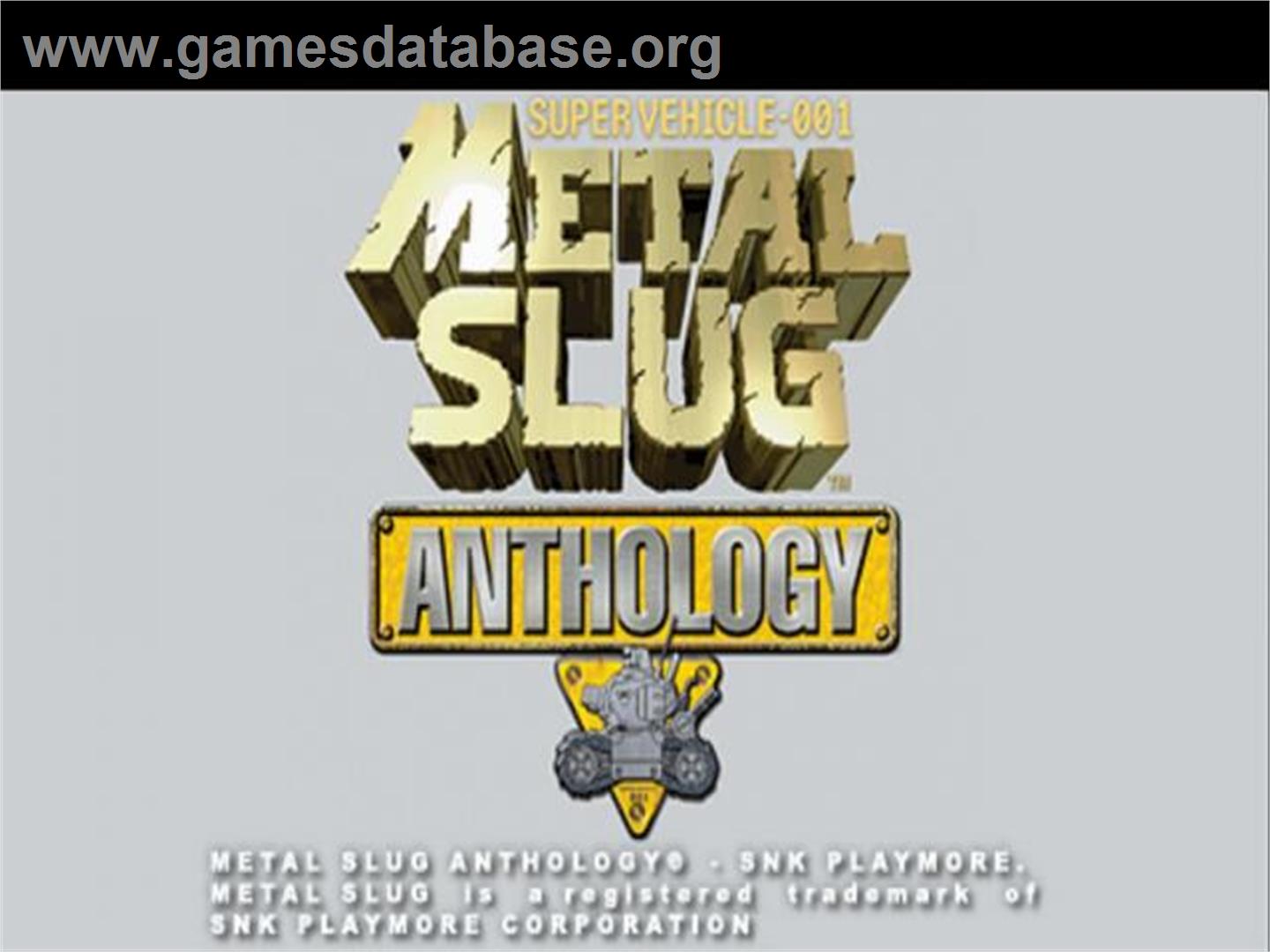 Metal Slug Anthology - Sony Playstation 2 - Artwork - Title Screen