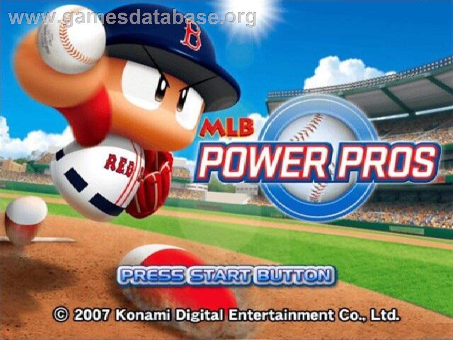 Mlb Power Pros - Sony Playstation 2 - Artwork - Title Screen