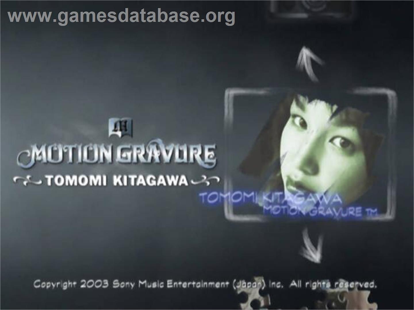 Motion Gravure Series - Kitagawa Tomomi - Sony Playstation 2 - Artwork - Title Screen