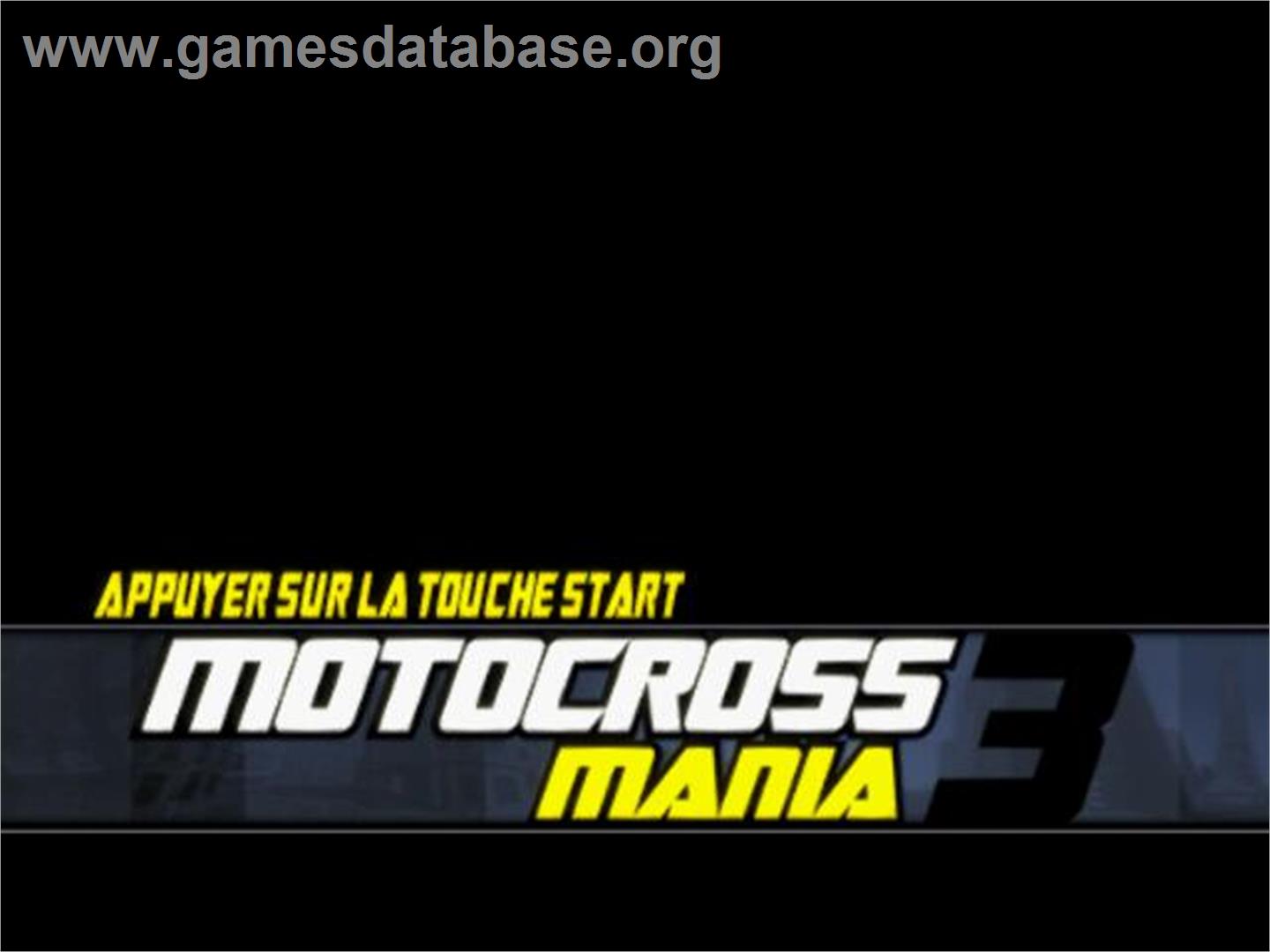 Motocross Mania 3 - Sony Playstation 2 - Artwork - Title Screen