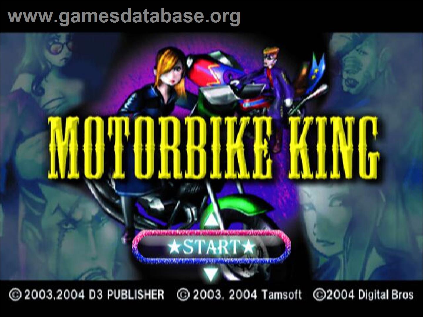 Motorbike King - Sony Playstation 2 - Artwork - Title Screen