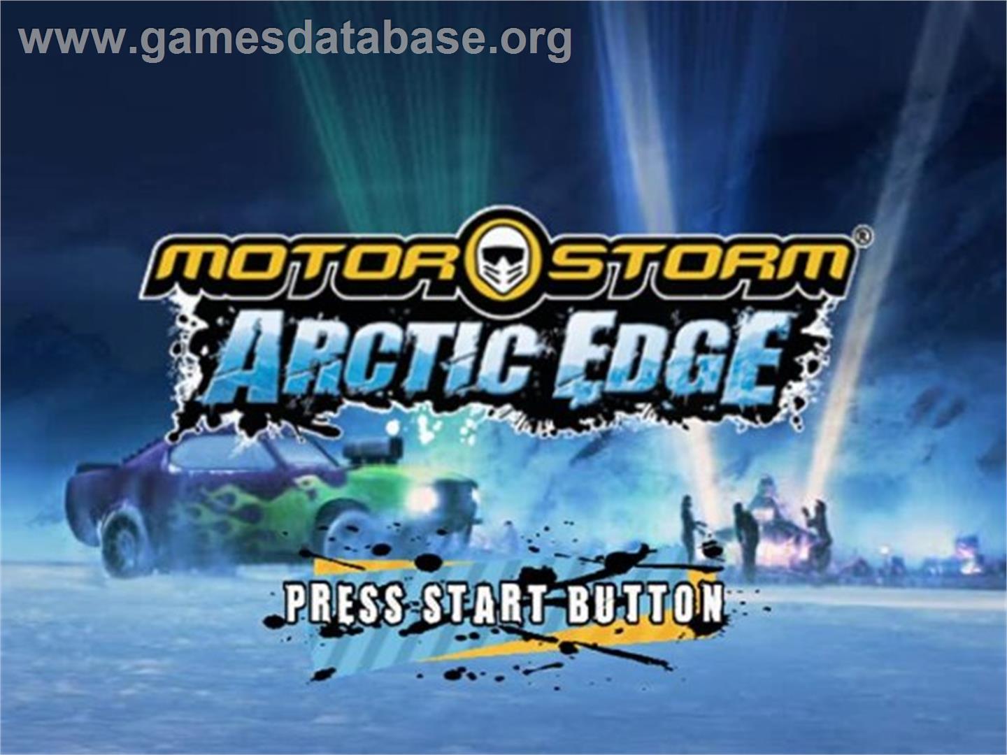 Motorstorm - Arctic Edge - Sony Playstation 2 - Artwork - Title Screen