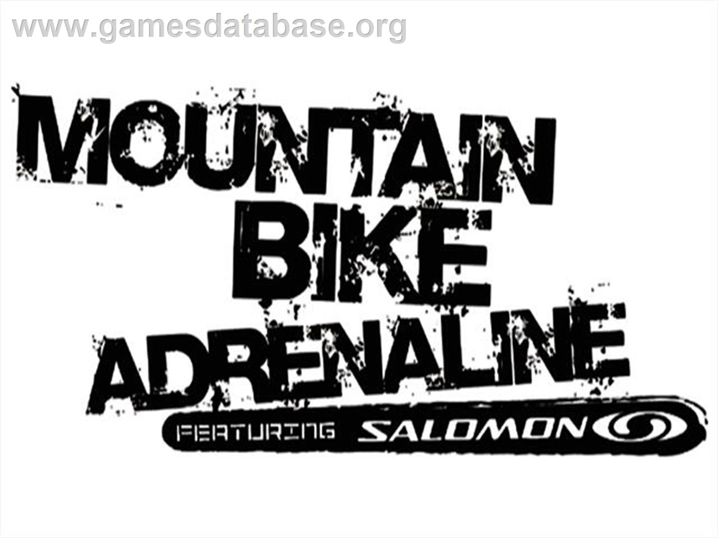 Mountain Bike Adrenaline Featuring Salomon - Sony Playstation 2 - Artwork - Title Screen