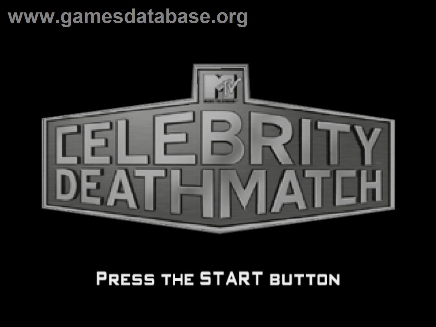 Mtv Celebrity Deathmatch - Sony Playstation 2 - Artwork - Title Screen
