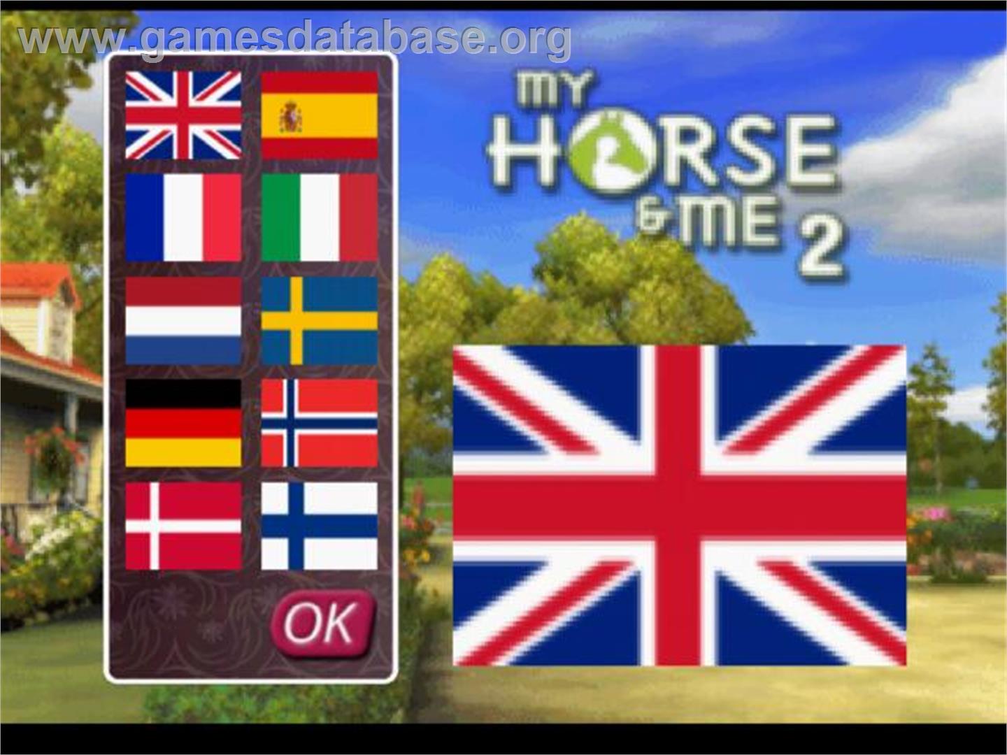 My horse and me 2 - Sony Playstation 2 - Artwork - Title Screen