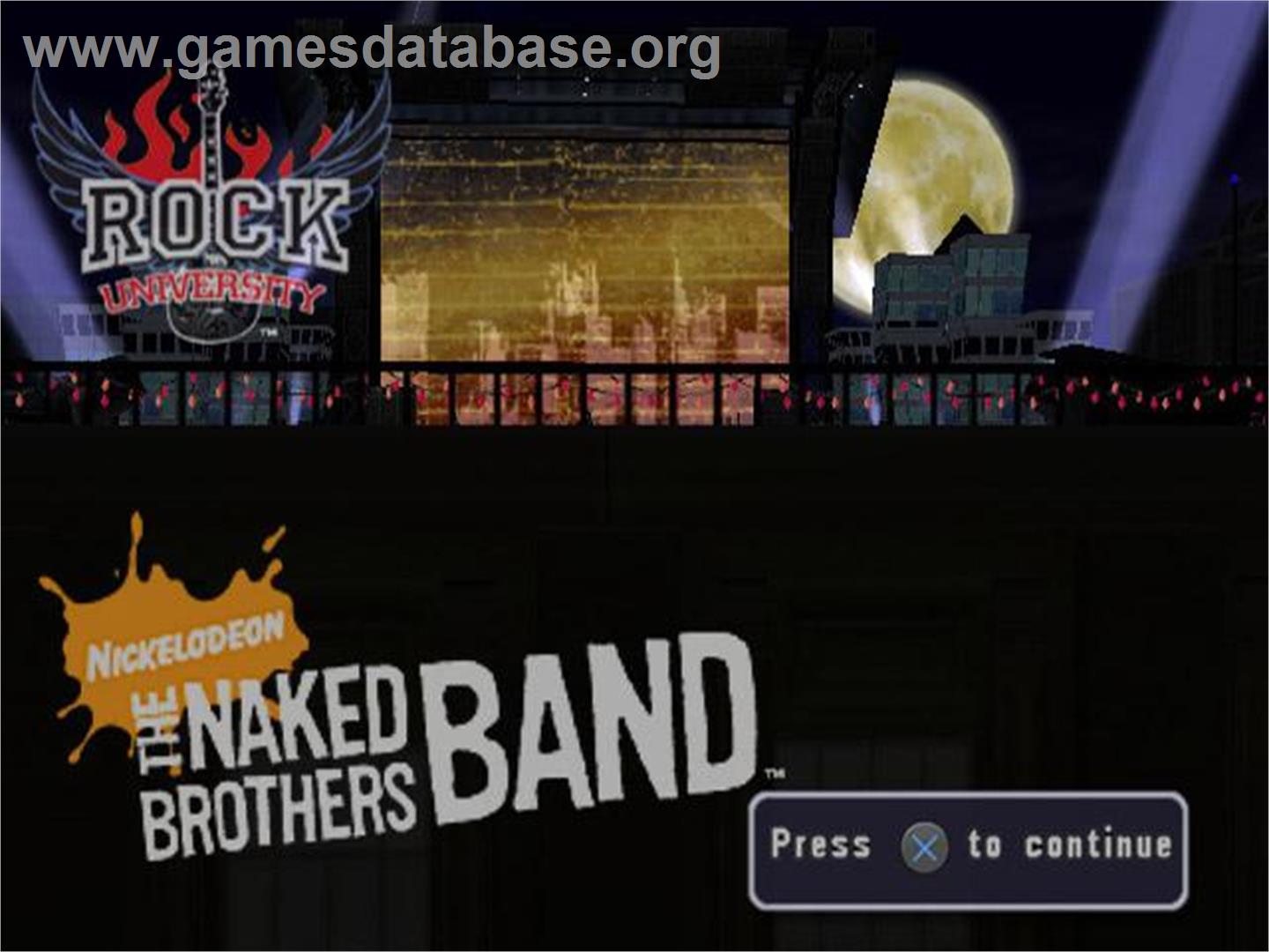 Naked Brothers - The Videogame, The - Sony Playstation 2 - Artwork - Title Screen