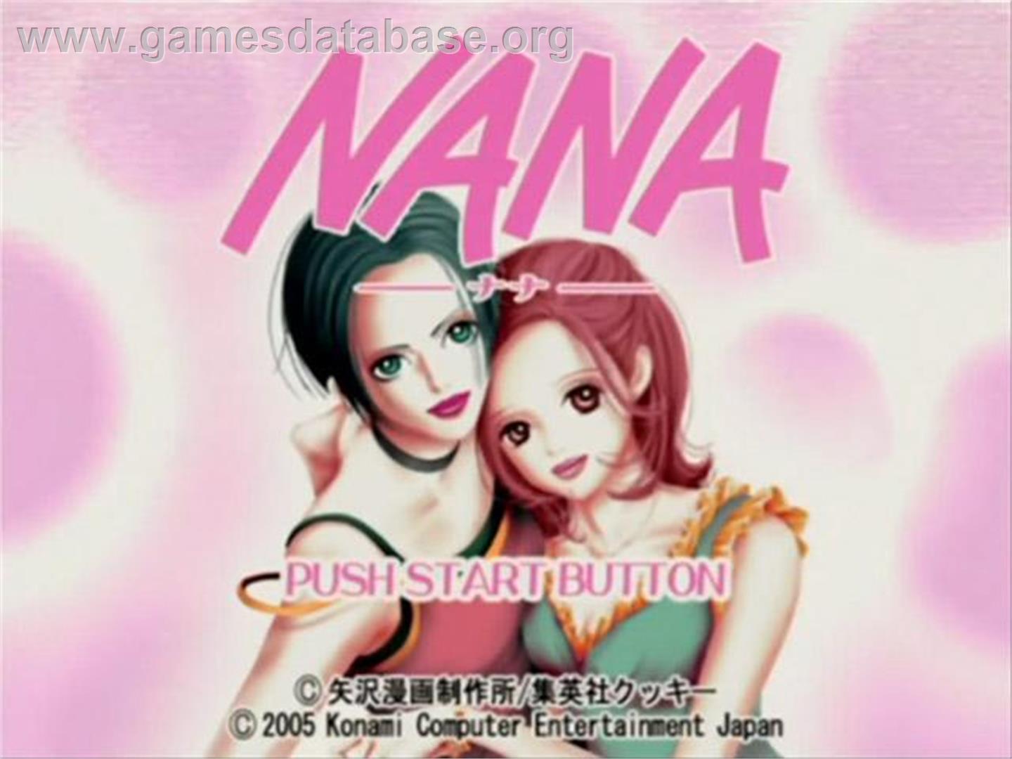 Nana - Sony Playstation 2 - Artwork - Title Screen