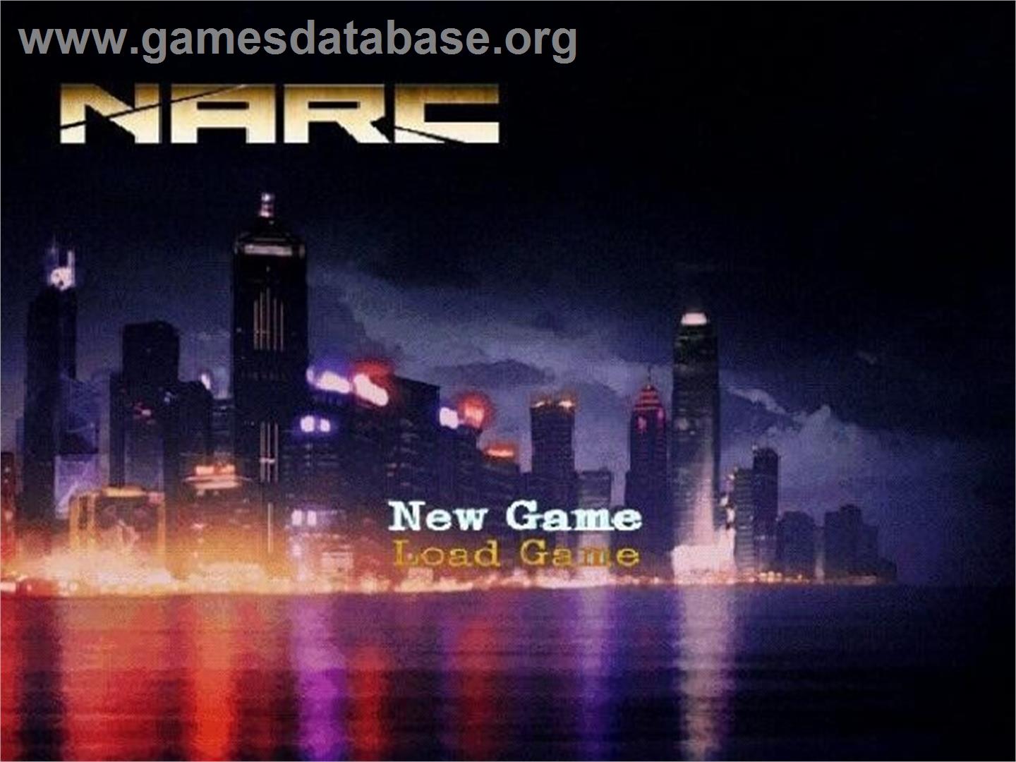 Narc - Sony Playstation 2 - Artwork - Title Screen