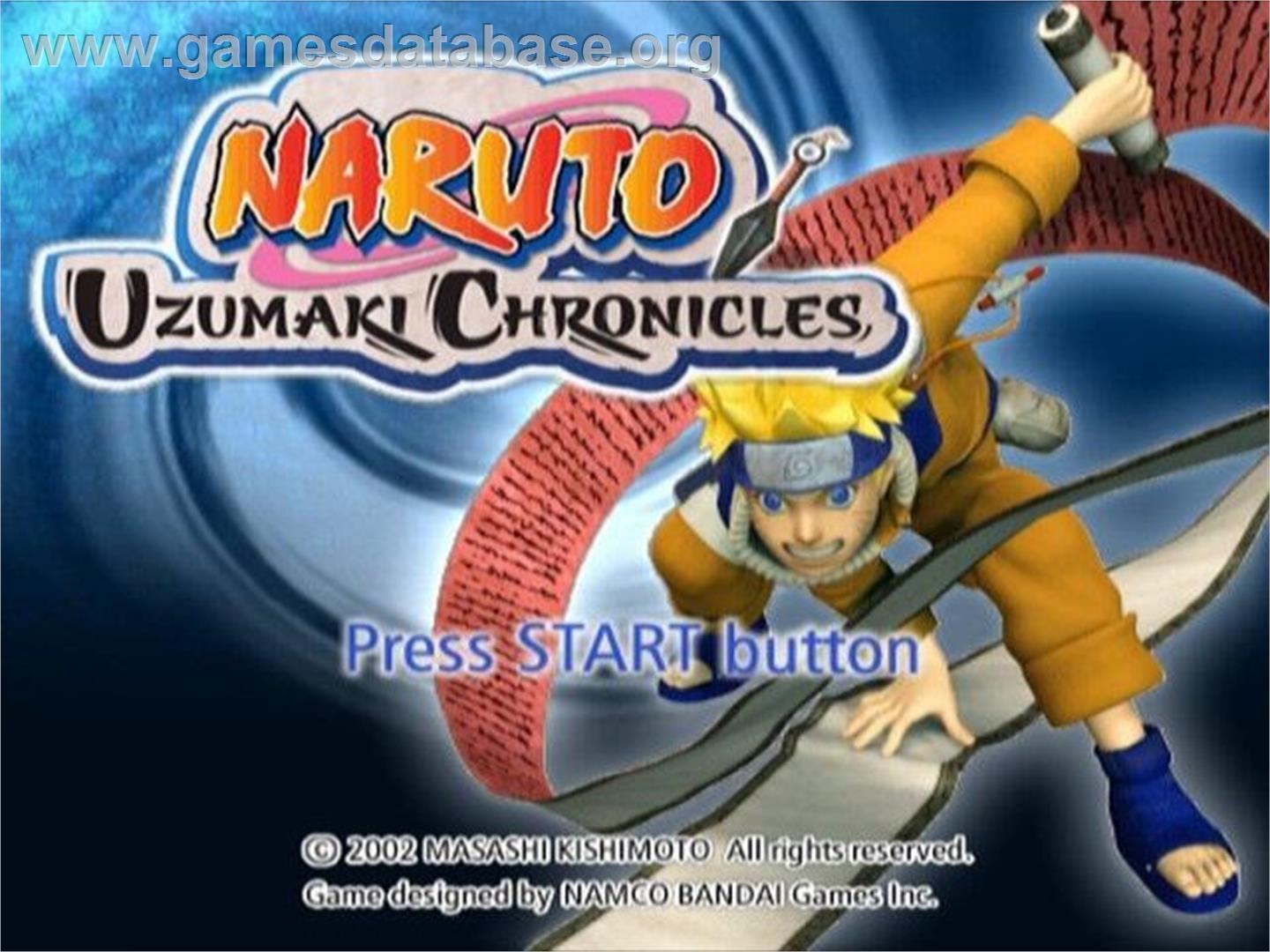 Naruto - Uzumaki Chronicles - Sony Playstation 2 - Artwork - Title Screen