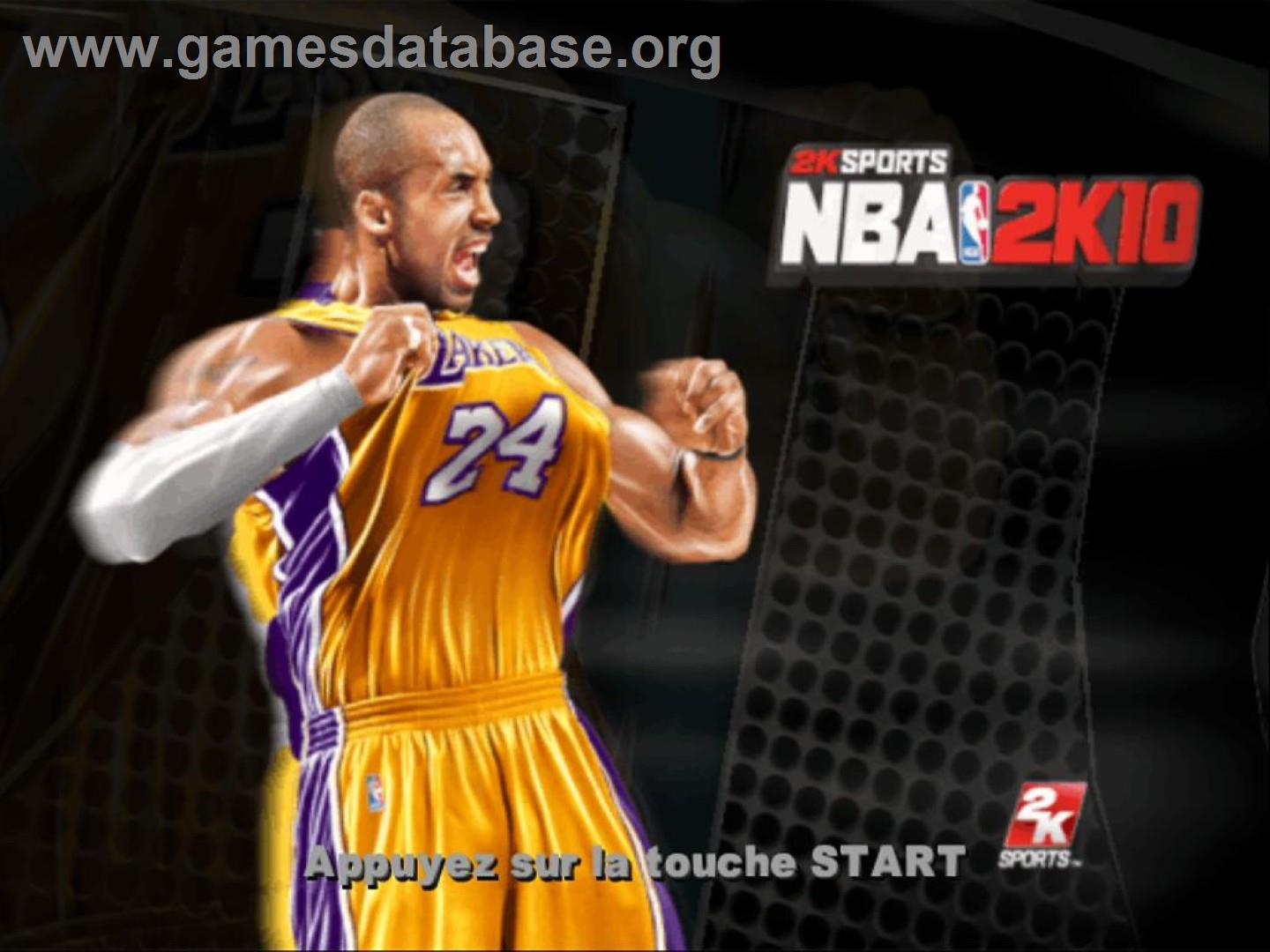 Nba 2k10 - Sony Playstation 2 - Artwork - Title Screen