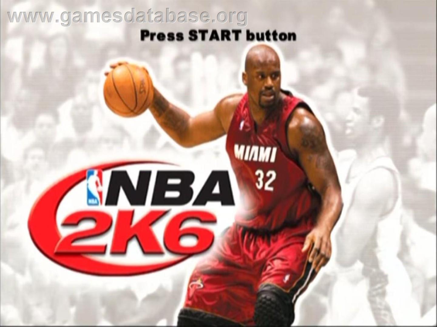 Nba 2k6 - Sony Playstation 2 - Artwork - Title Screen