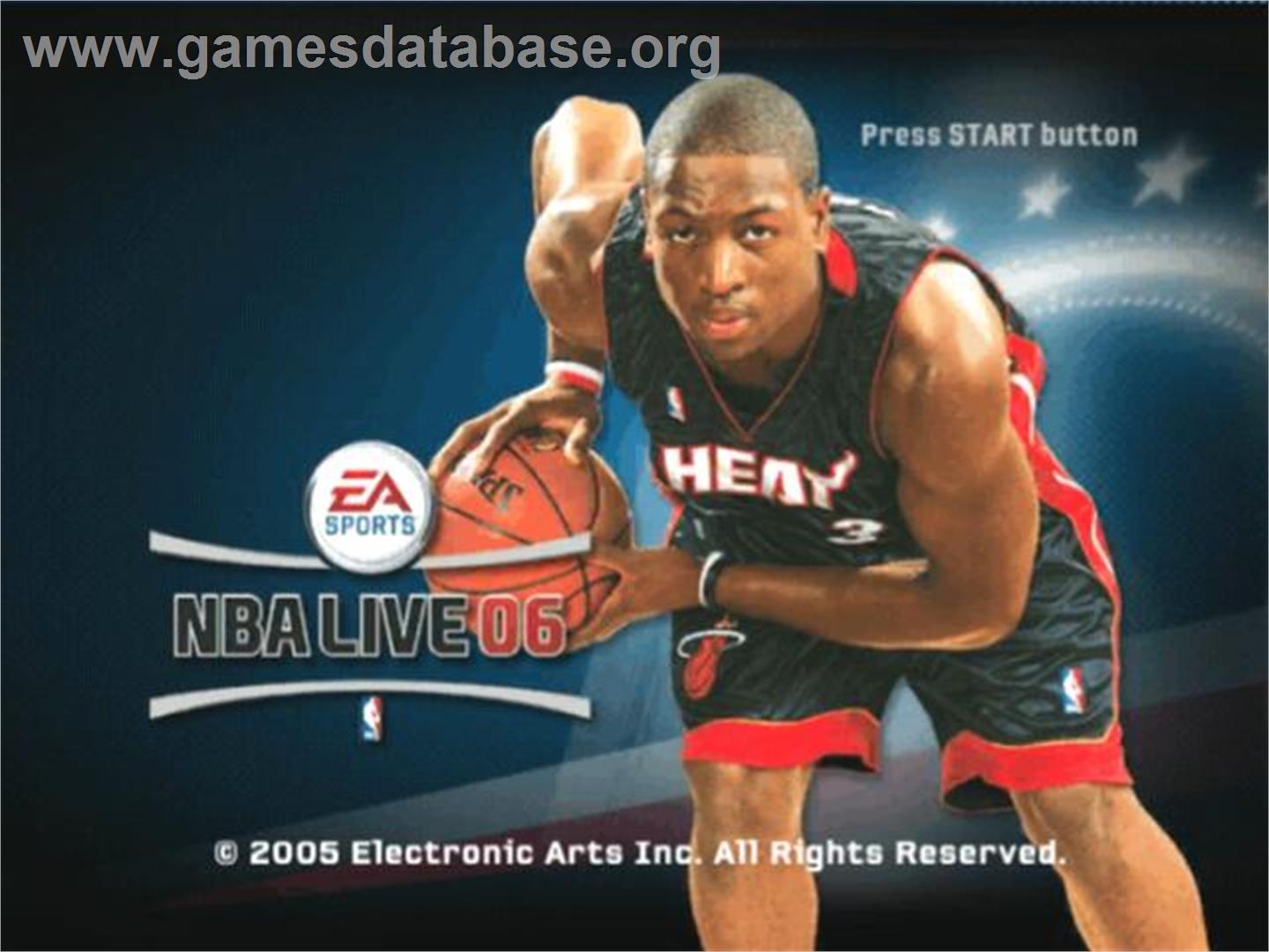 Nba Live 06 - Sony Playstation 2 - Artwork - Title Screen