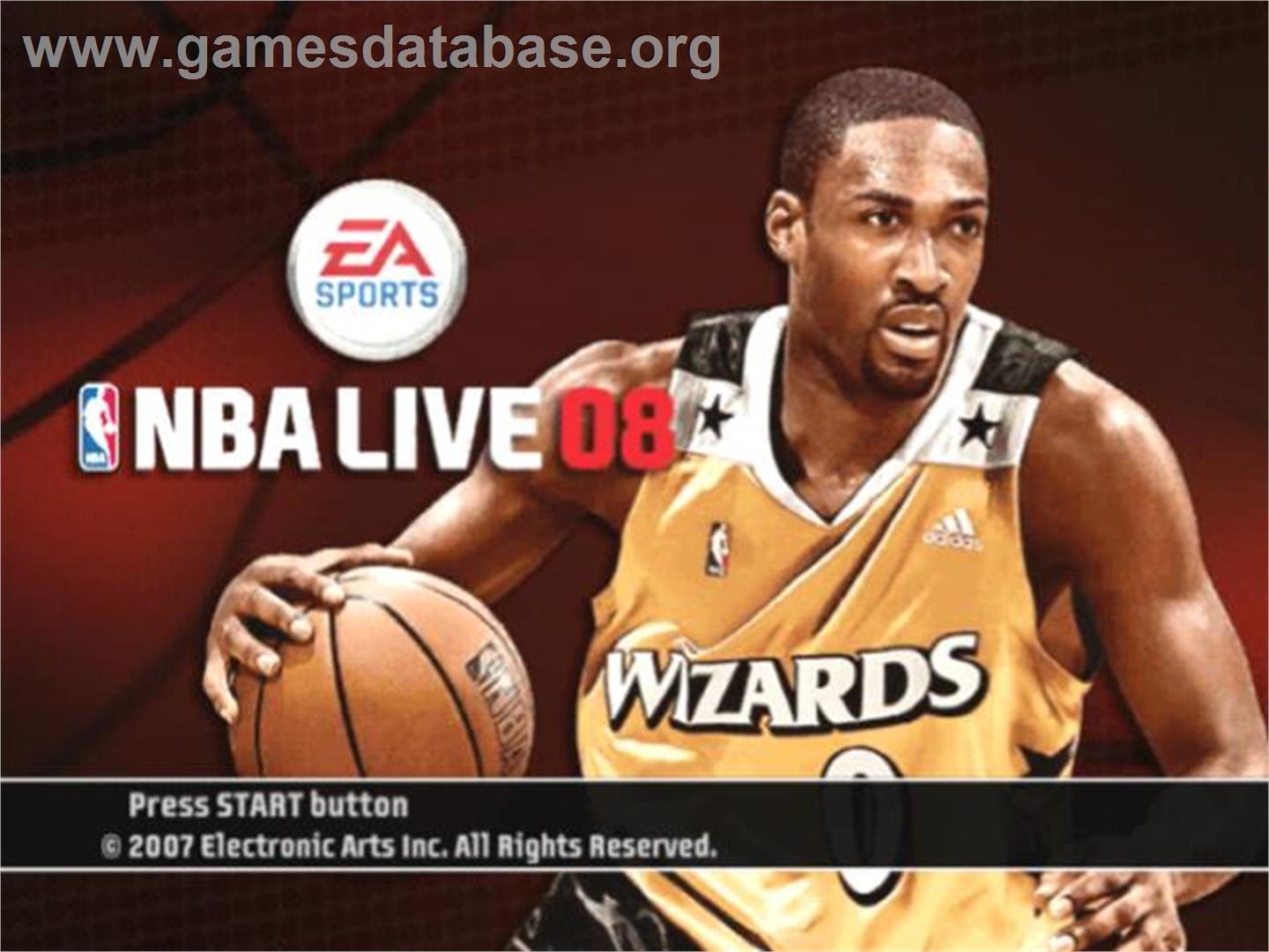 Nba Live 08 - Sony Playstation 2 - Artwork - Title Screen