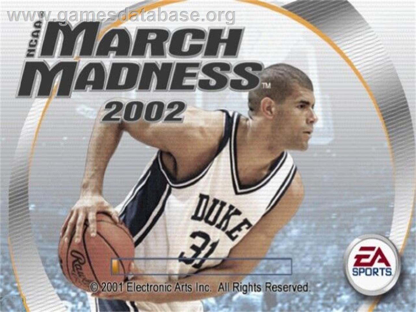 Ncaa March Madness 2002 - Sony Playstation 2 - Artwork - Title Screen