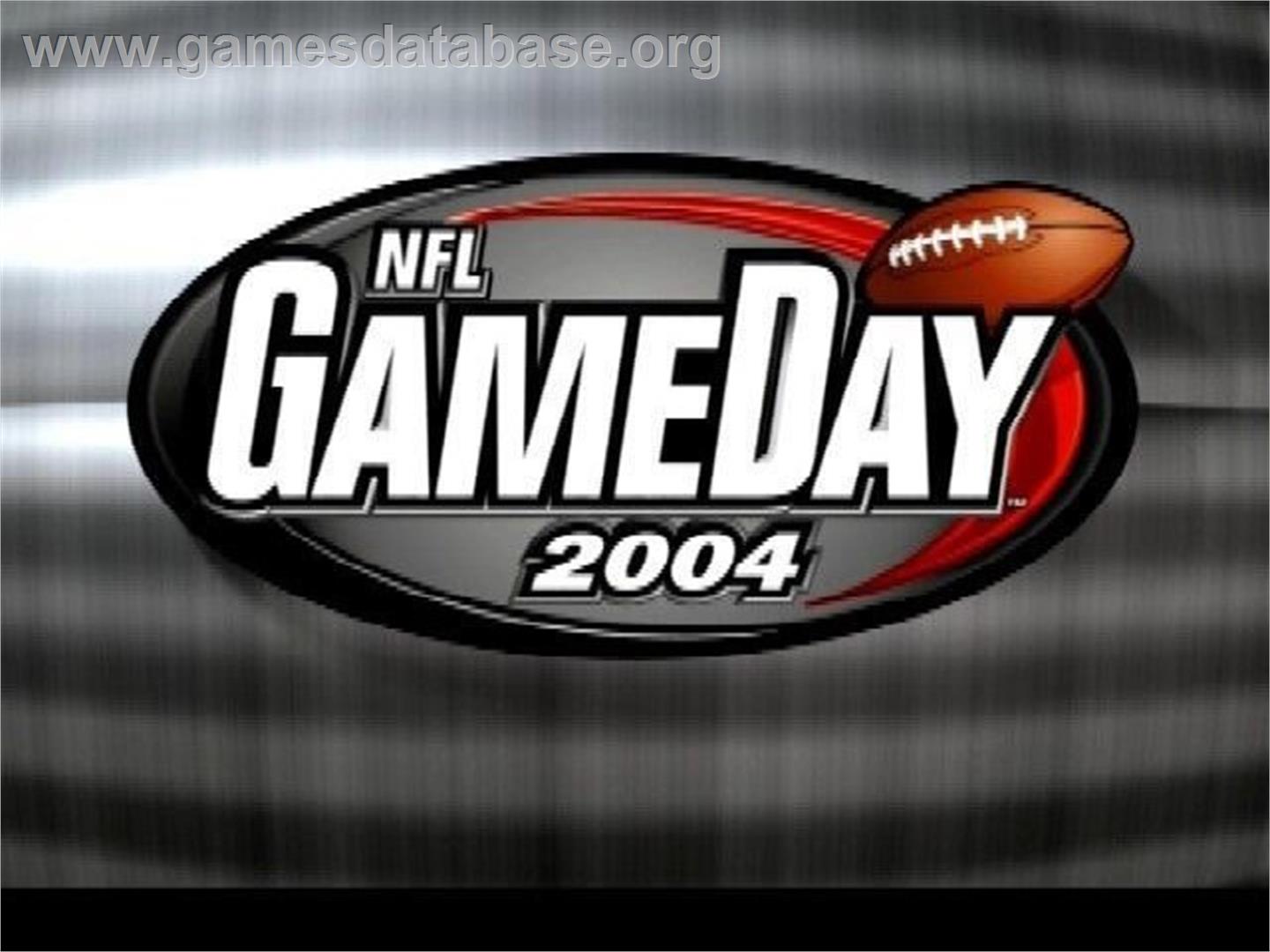 Nfl Gameday 2004 - Sony Playstation 2 - Artwork - Title Screen
