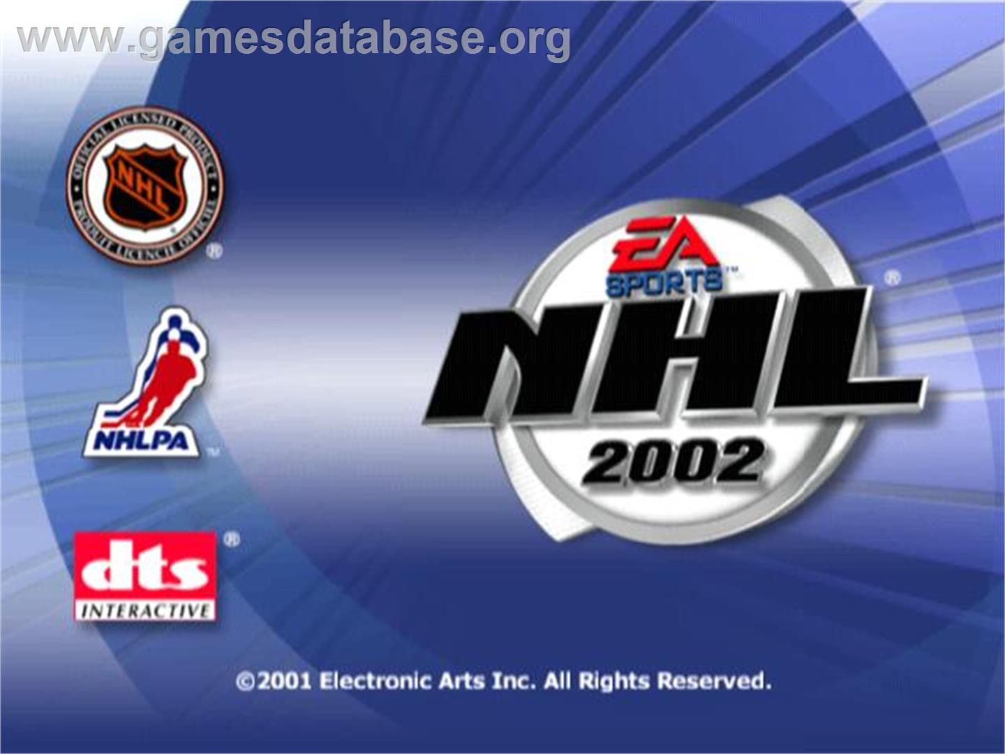 Nhl 2002 - Sony Playstation 2 - Artwork - Title Screen