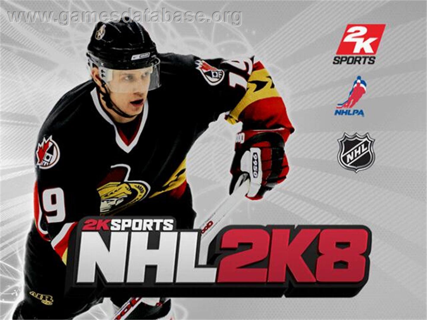 Nhl 2k8 - Sony Playstation 2 - Artwork - Title Screen