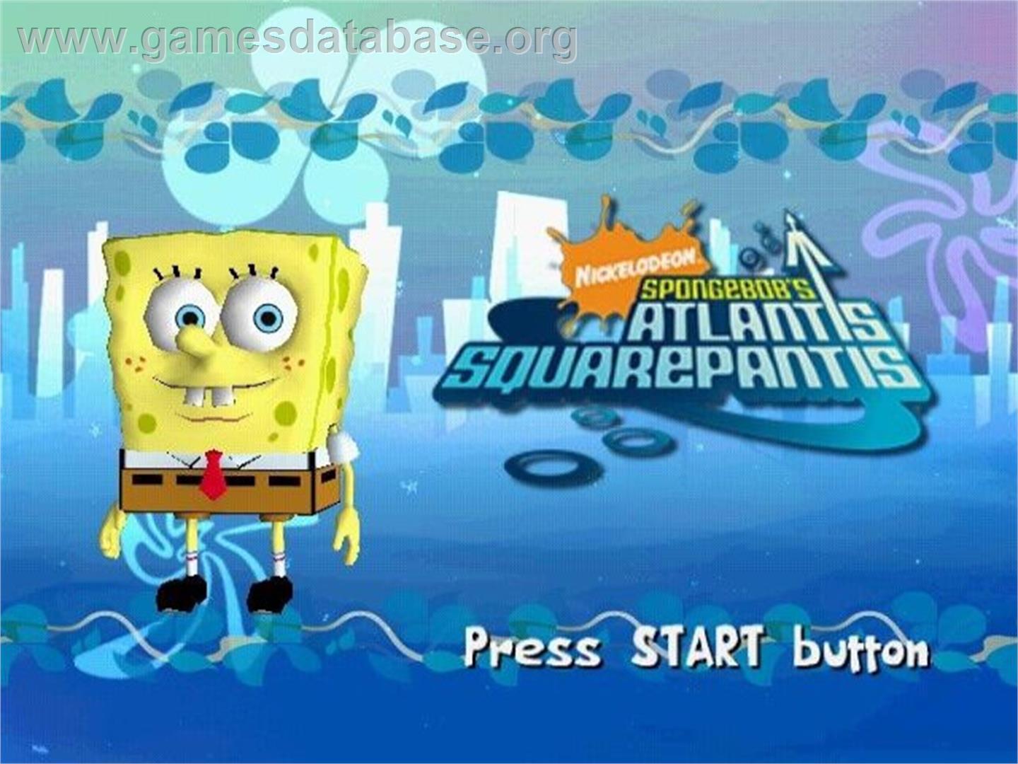 Nickelodeon Spongebob's Atlantis Squarepantis - Sony Playstation 2 - Artwork - Title Screen
