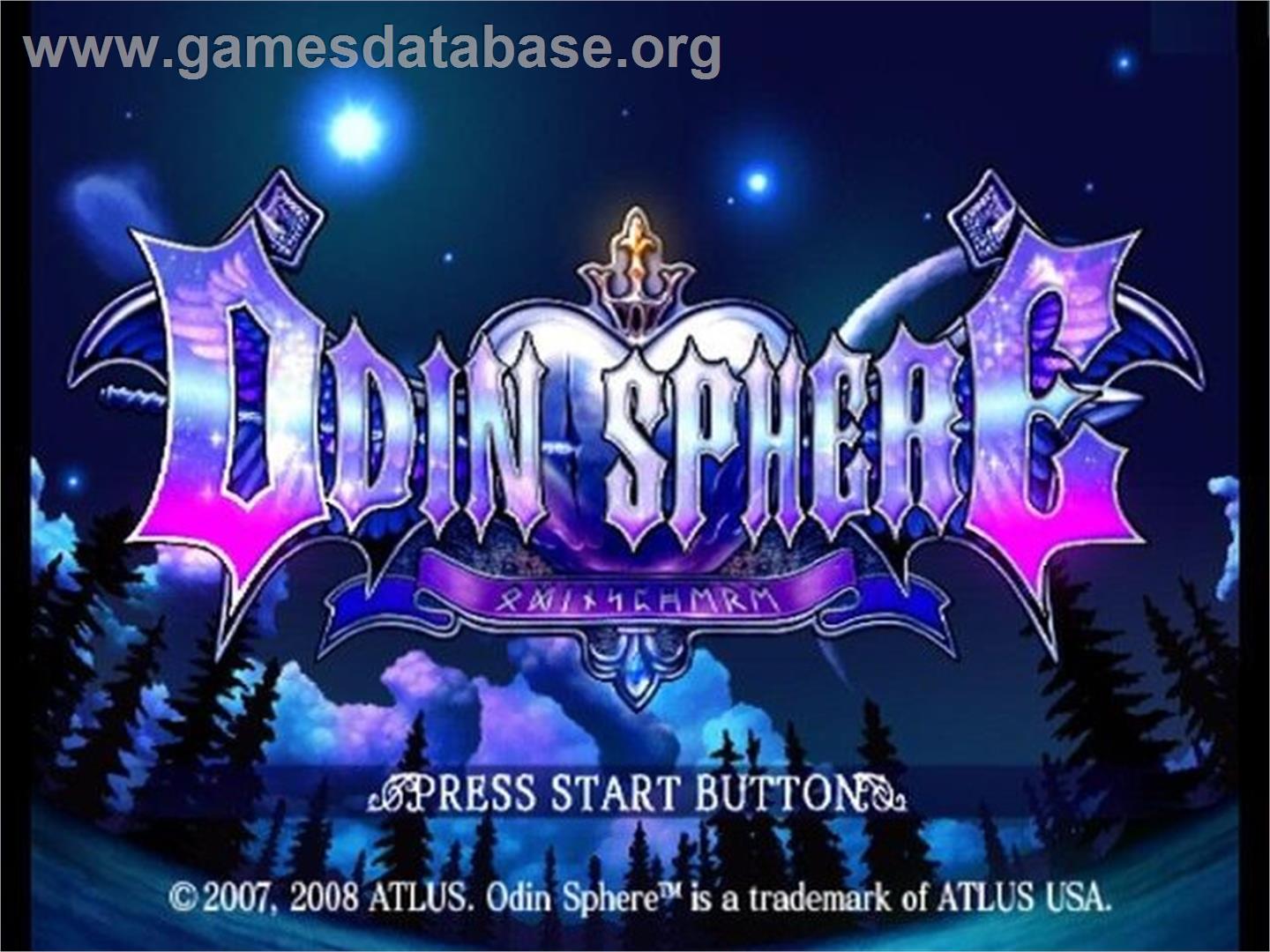 Odin Sphere - Sony Playstation 2 - Artwork - Title Screen