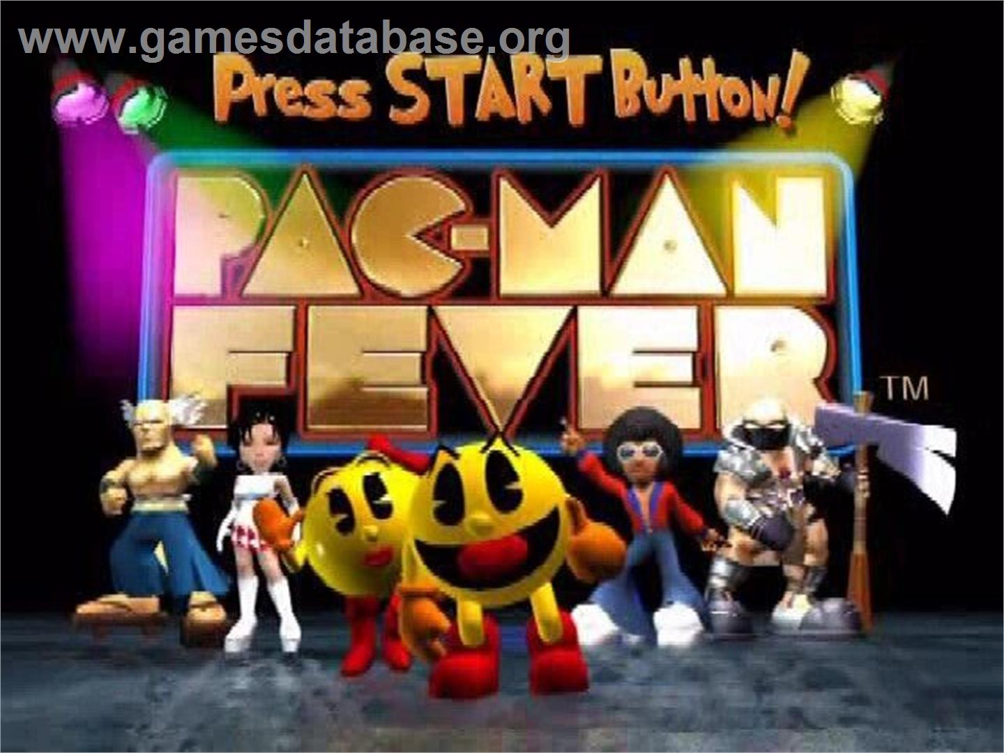 Pac-man Fever - Sony Playstation 2 - Artwork - Title Screen