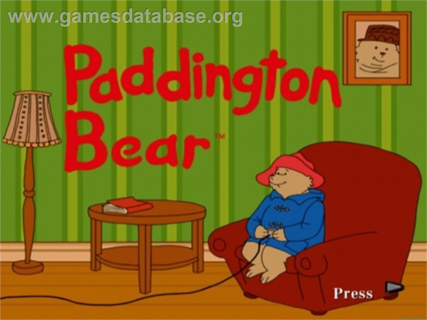 Paddington Bear - Sony Playstation 2 - Artwork - Title Screen