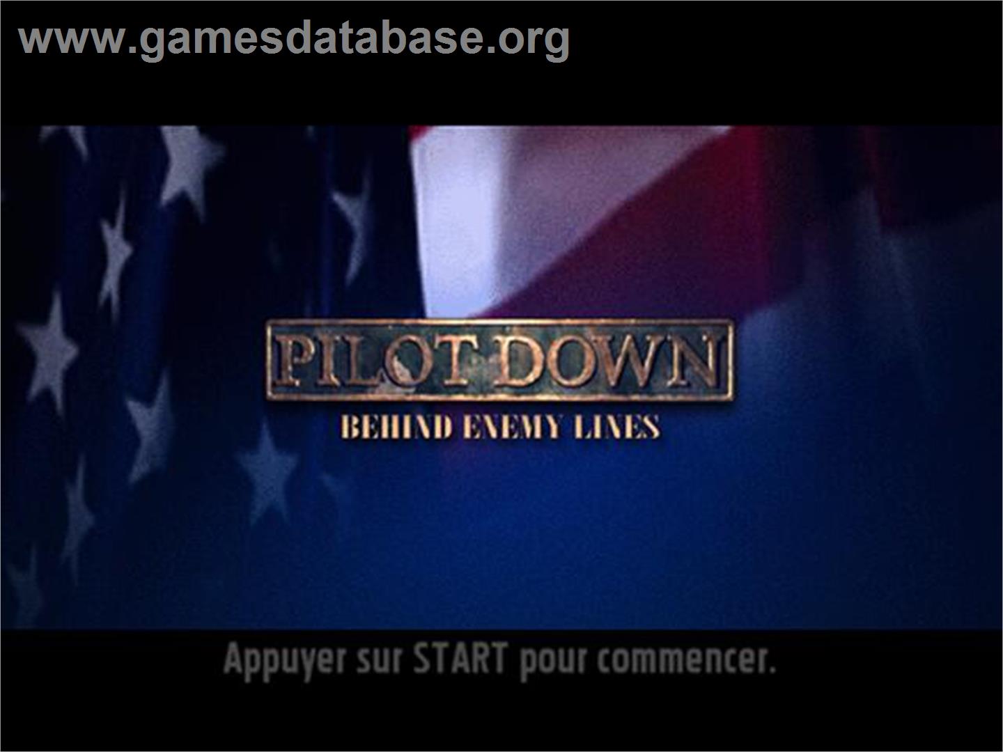 Pilot Down - Behind Enemy Lines - Sony Playstation 2 - Artwork - Title Screen